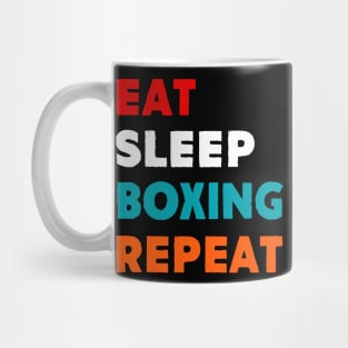 Eat Sleep Boxing Repeat T-Shirt Mug